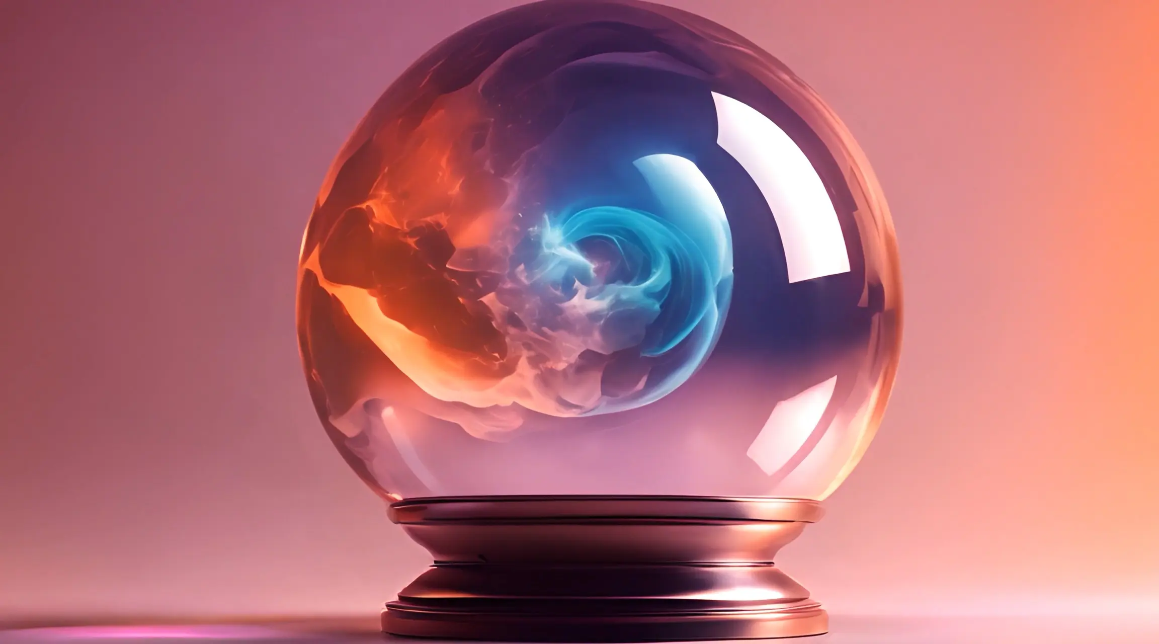 Mystic Orb Abstract Bubble Universe Cinematic Backdrop